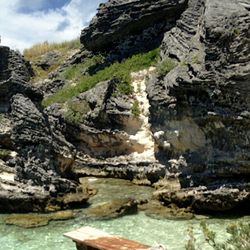 Scenic view of rock formations