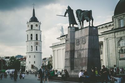 View of church against cloudy sky