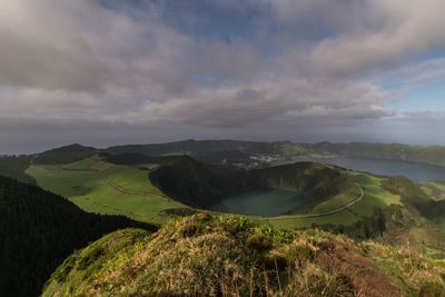 Scenic view of landscape against sky