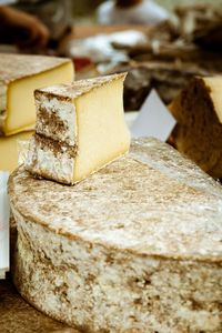 Close-up of cheese at market