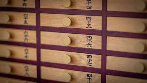 Full frame shot of piano keys