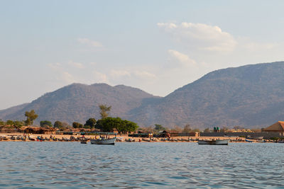 Fisherman's village at lake malawi
