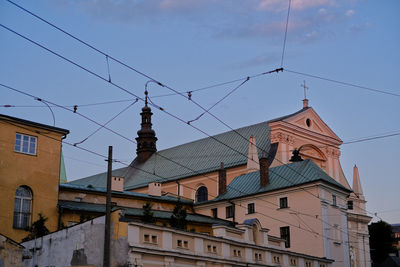 Low angle view of buildings against sky