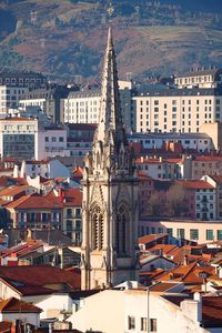 Church architecture in bilbao city spain