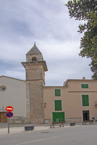 Exterior of historic building against sky