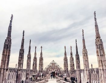 Panoramic view of traditional building against sky