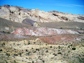 Scenic view of desert against sky