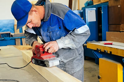 Man working at workshop