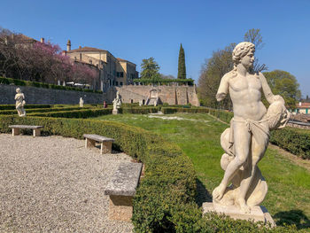 Statue against clear sky