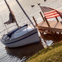 Boats in sea