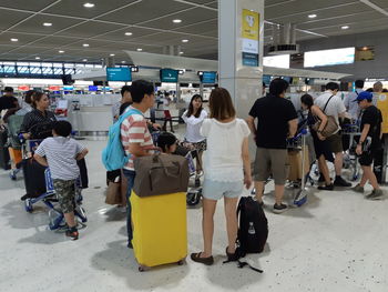 Group of people at airport