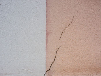 Full frame shot of cracked wall