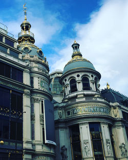 Low angle view of building against sky