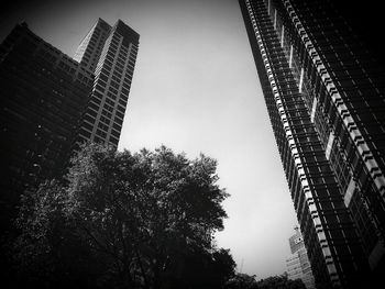 Low angle view of modern buildings