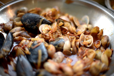 Close-up of food served in bowl