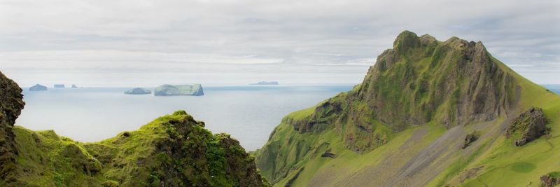 Panoramic shot of sea against sky