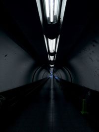 Empty subway tunnel