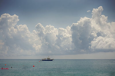 Scenic view of sea against sky