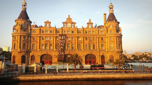 Low angle view of historical building