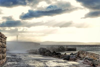 Scenic view of sea against sky