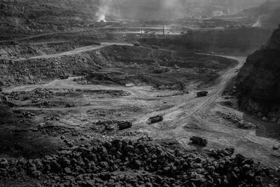 Aerial view of landscape