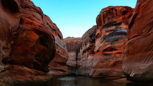 View of rock formations