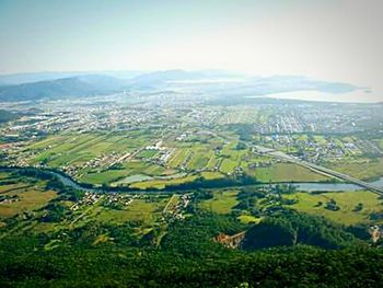 Aerial view of landscape