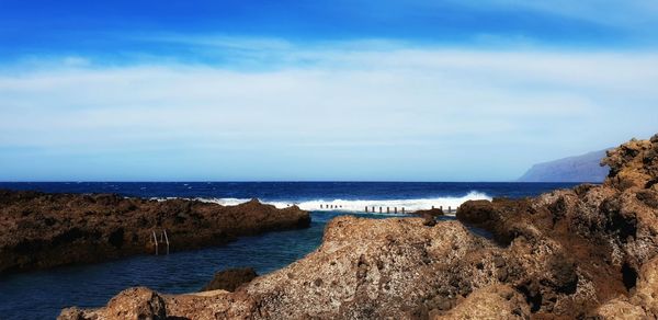 Scenic view of sea against sky