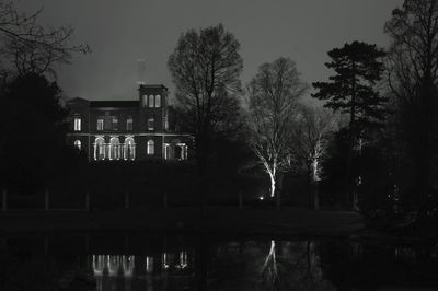 Reflection of buildings in water