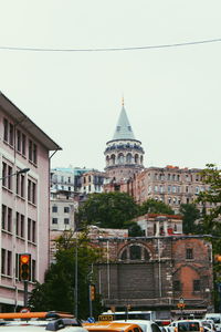 Buildings against sky in city