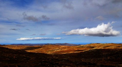 Scenic view of landscape against sky
