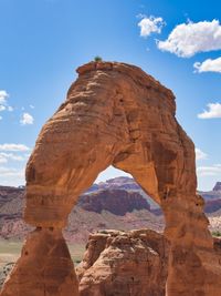 View of rock formations