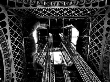 Low angle view of eiffel tower