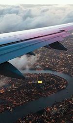 Aerial view of sea