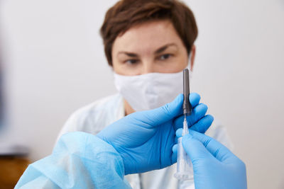 Portrait of a woman working