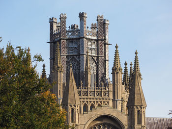 Low angle view of historical building against sky