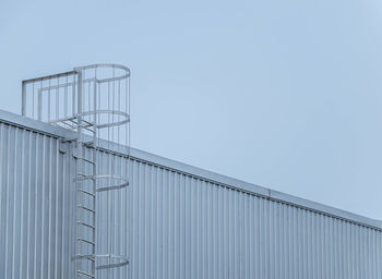 Low angle view of built structure against clear sky