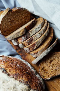 Close-up of bread on table