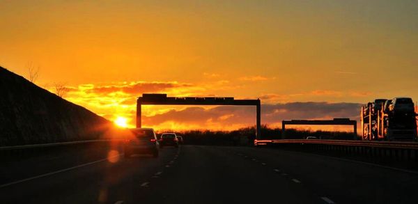 Road at sunset