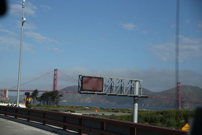 View of basketball court against sky
