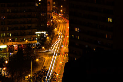 City street at night