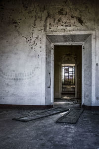 Interior of abandoned house