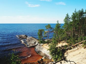 Scenic view of sea against sky