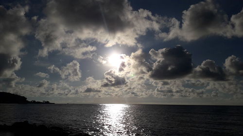 Panoramic view of sea against sky