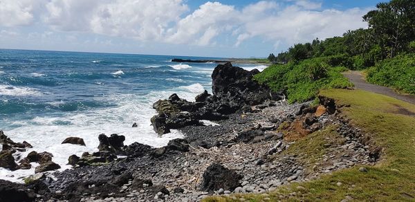 Scenic view of sea against sky