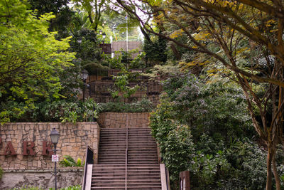 Stair to fort canning park singapore travel destination, december trip 2022