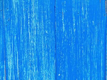 Full frame shot of blue water on wood