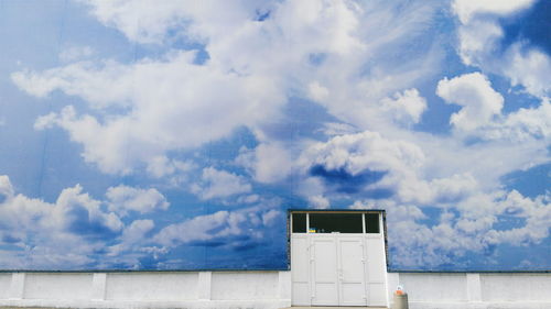 Low angle view of building against sky