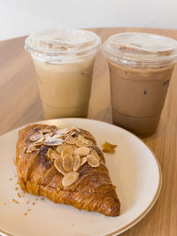 Close-up of food on table