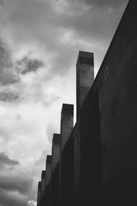 Low angle view of buildings against sky